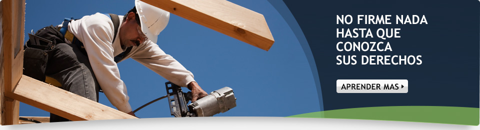 No firme nada hasta que conozca sus derechos. Aprender Mas.